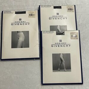 Givenchy Hosiery Bundle 3pk Body Smoothers 554 555 Black Size E Vintage 1999